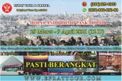 HOLYLAND TOUR INDONESIA 29 Maret - 9 April 2021 (12 Hari) PROMO PASKAH Mesir - Israel - Jordan + PETRA + Red Sea 5* Resort
