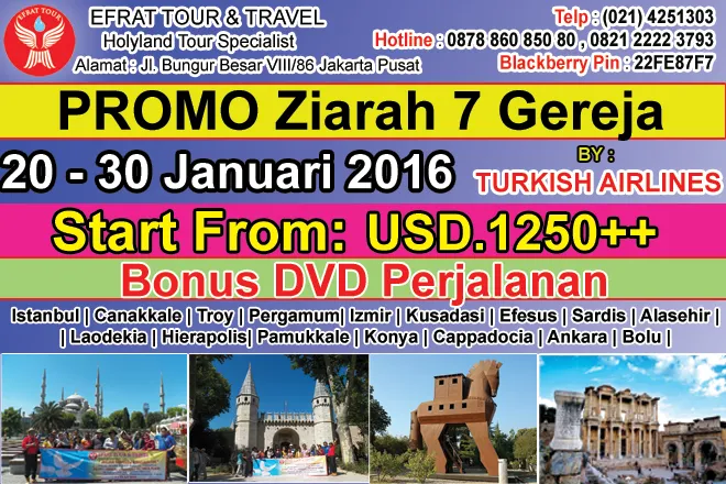 TOUR KE TURKI 20 - 30 Januari 2016 ziarah 7 gereja PROMO by TURKISH AIRLINES 1 tour_asia_kecil_turki